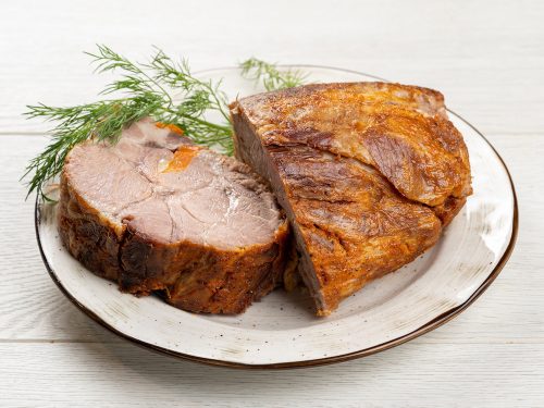 Буженина с чесноком вес