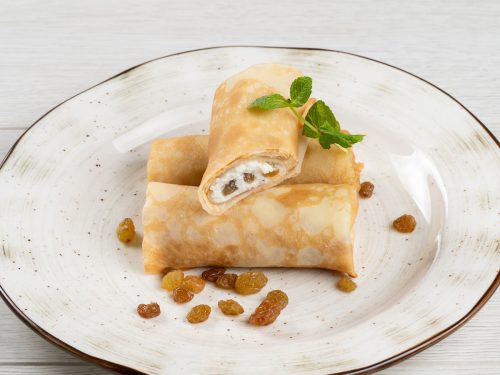 Блинчики с творогом