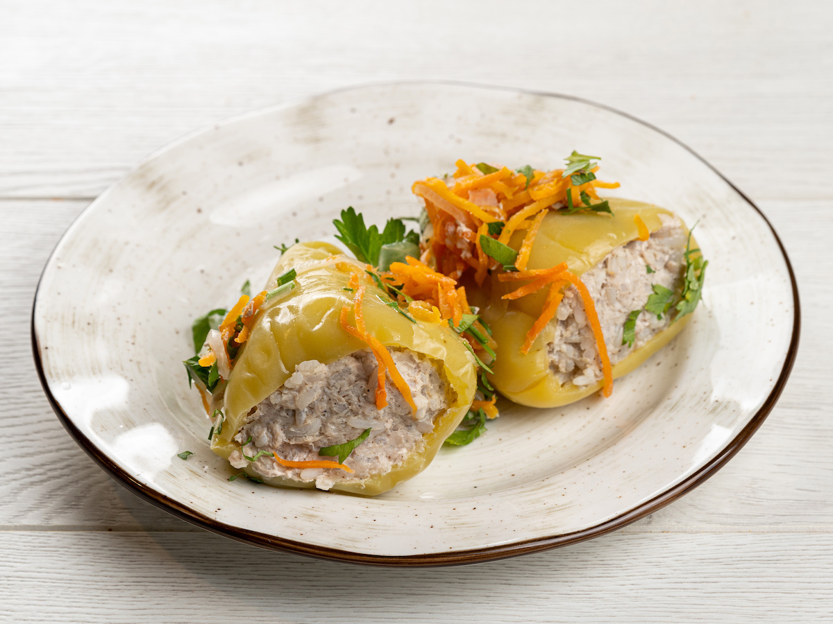 Перец фаршированный мясом