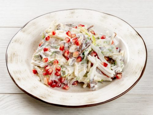 Салат "Телятина с редькой"