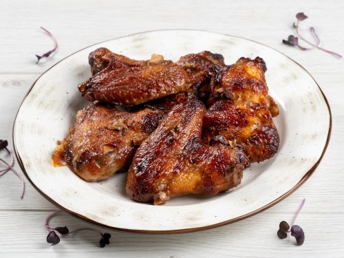 Крылья куриные в соевом соусе с имбирем