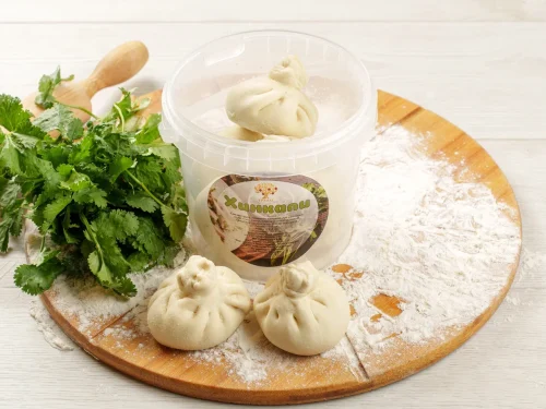 Хинкали с говядиной и свининой