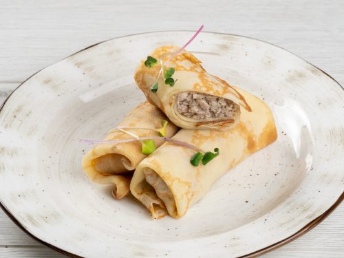 Блинчики с мясом