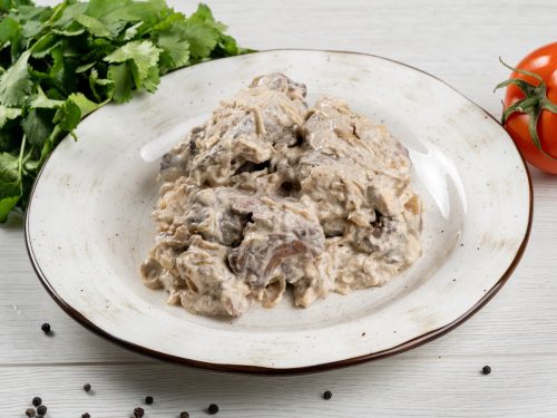 Печень куриная жареная