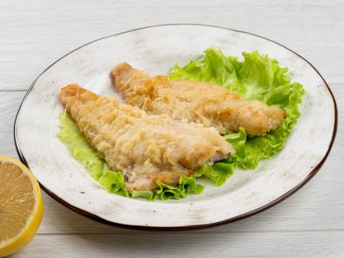 Жареное филе морского окуня