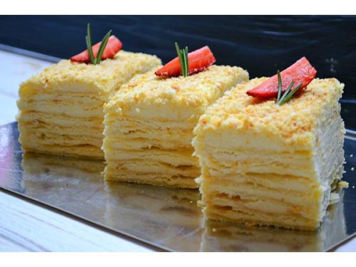 Пирожное"Наполеон с заварным кремом" вес