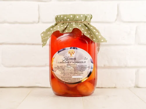 Компот абрикос/слива 3л