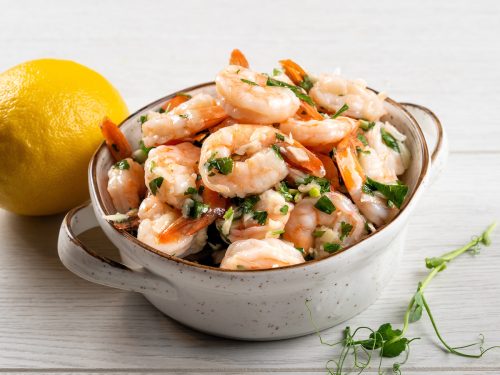 Креветки в чесночном соусе