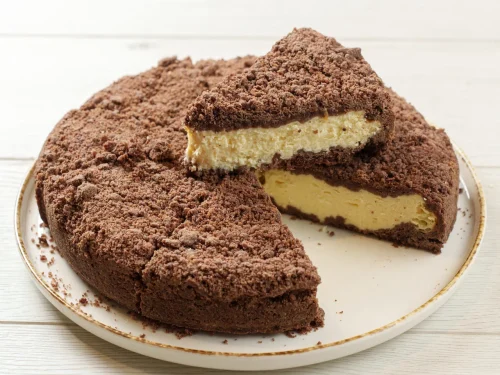 Пирог шоколадно-творожный