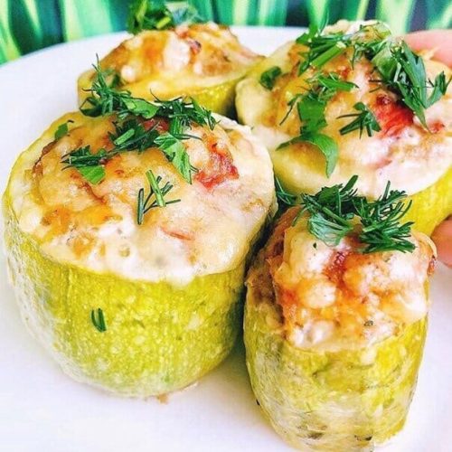 Кабачки фаршированные мясом вес ИП Ефремова