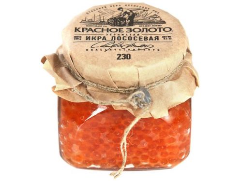 Лососевая икра 200 гр Красное золото